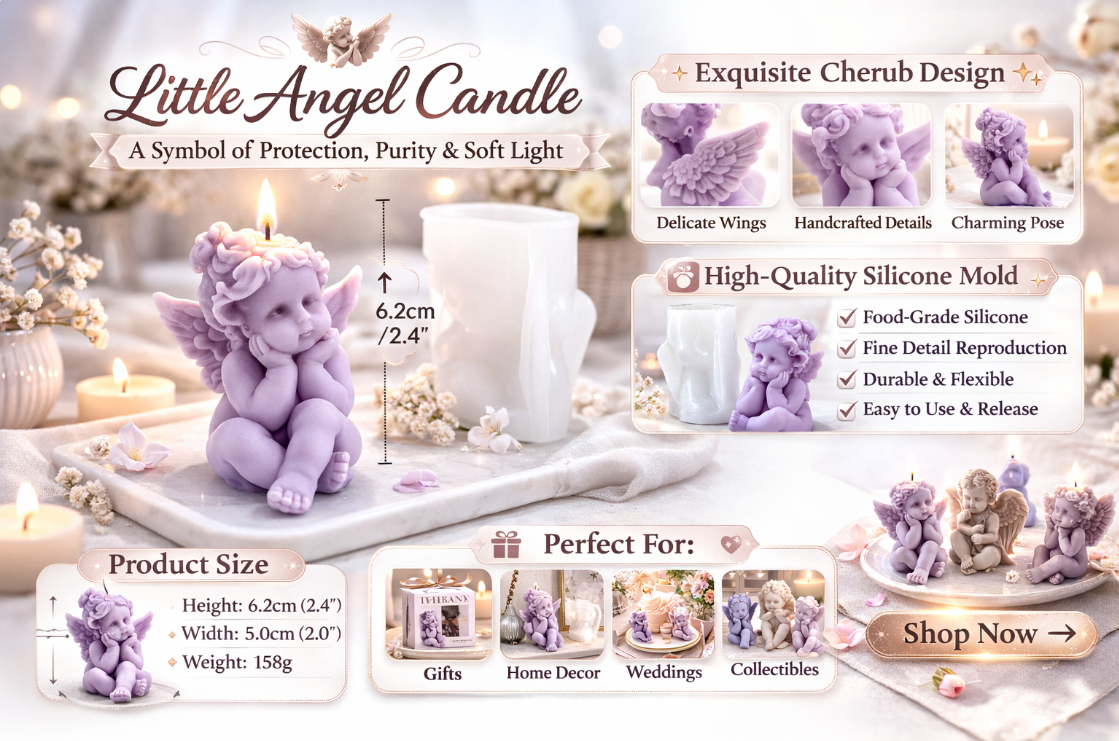 MJ-Little Angel Candle Mold