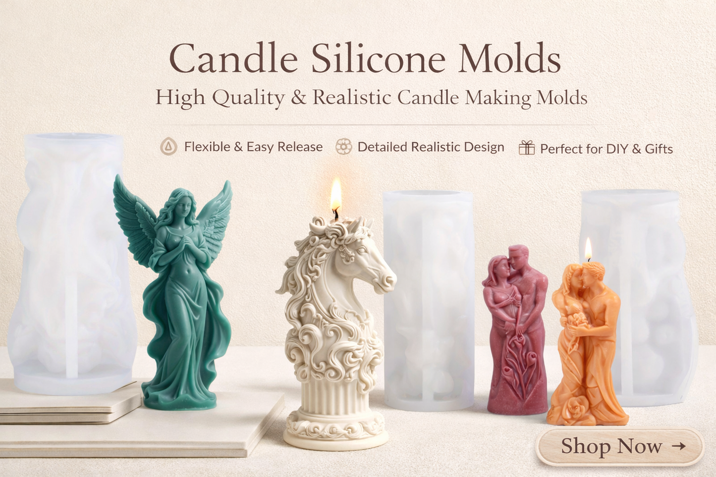 Sculptural Candle Mold Collection