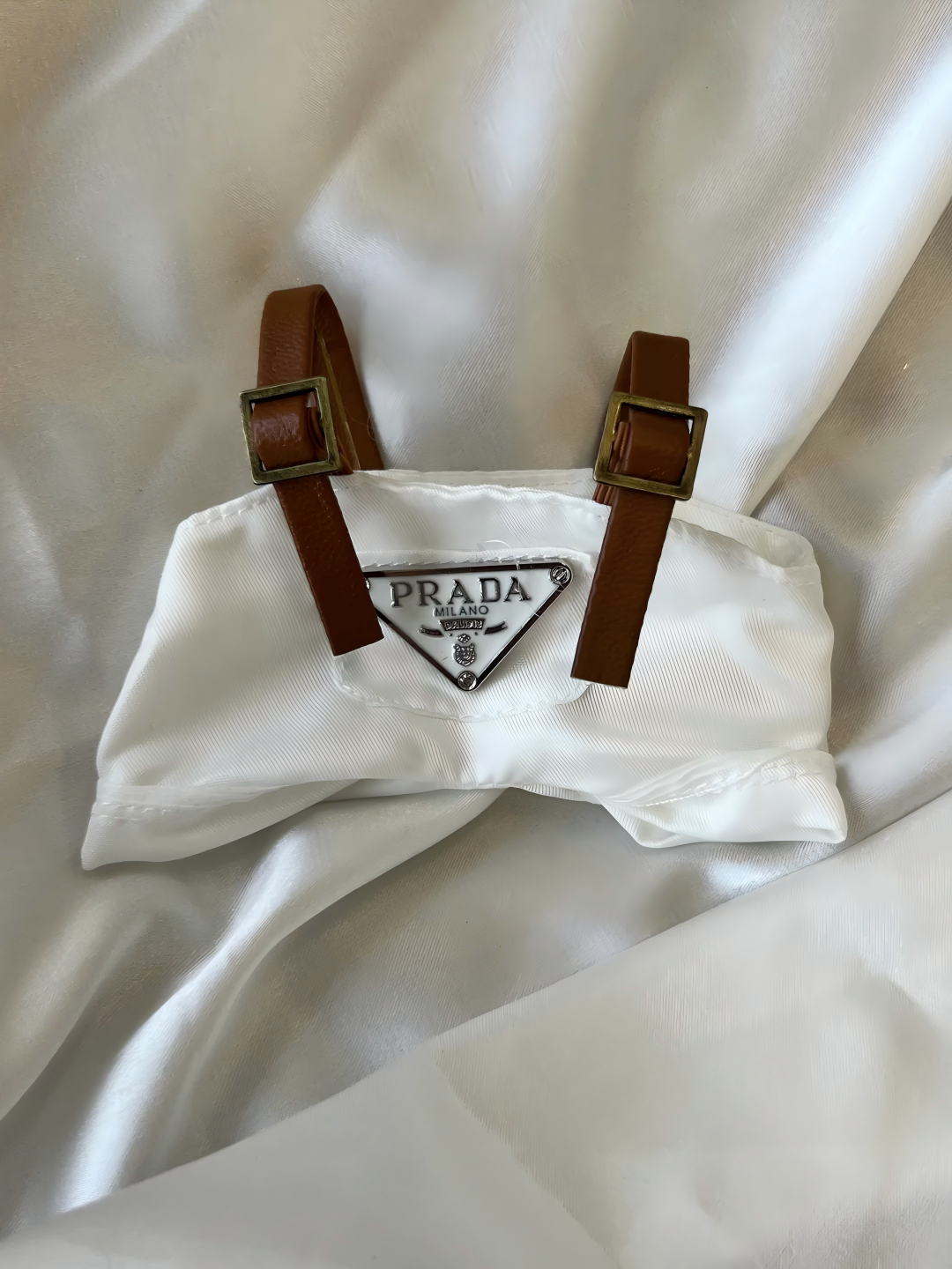 Labubu Street Style Set – White Bucket Hat & Mini Bag