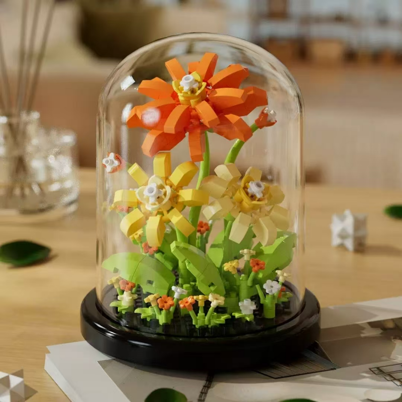 Floral Building Blocks Decoration Set