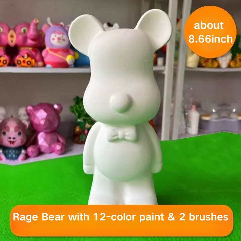 Rage Bear Plaster Doll