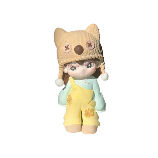 Hat-Wearing Doll Plaster Doll