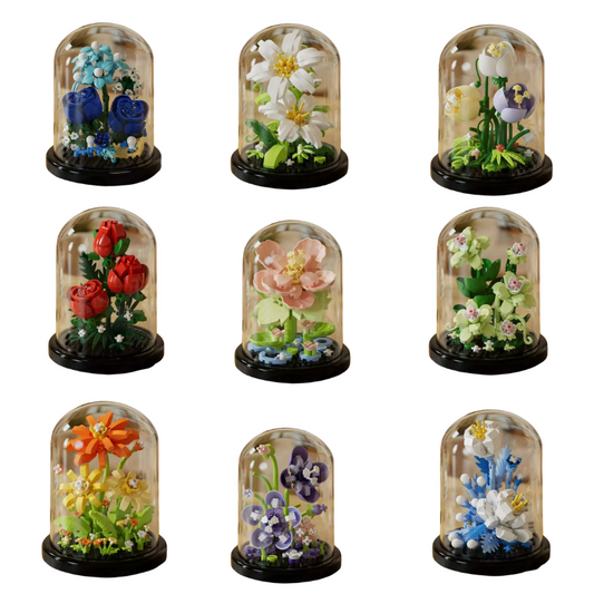 Floral Building Blocks Decoration Set